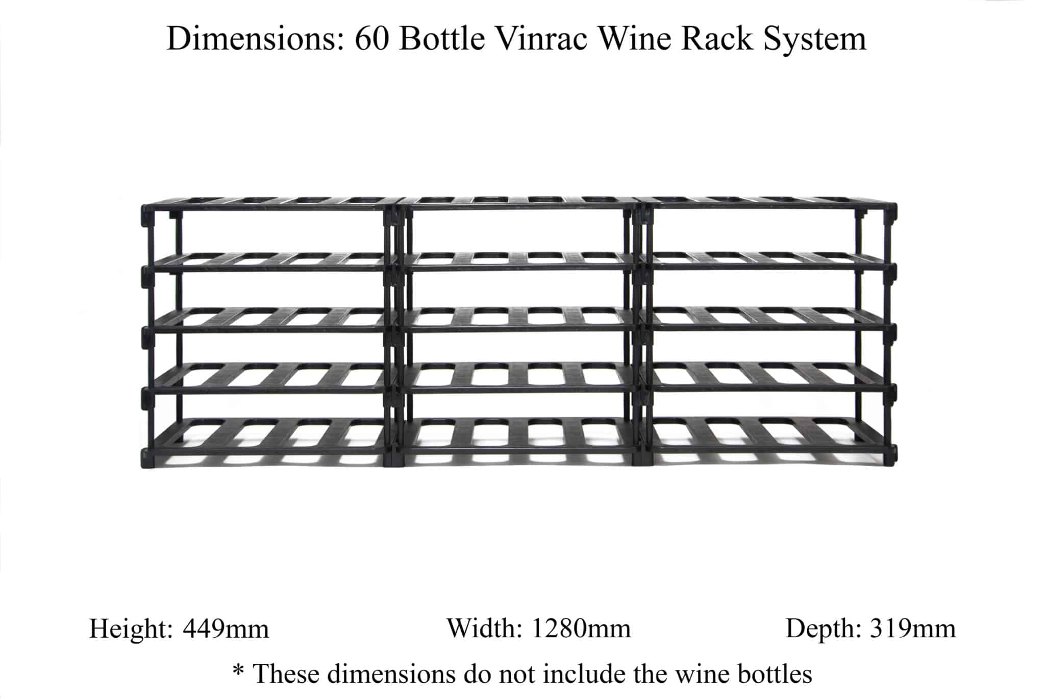 60 Bottle Wine Rack by Vinrac Modular and Affordable